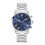  Shop Authentic Guess Hendrix Chronograph Blue Dial Silver Steel Strap Watch for Men - W1309G1 - Luxxuri