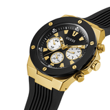  Shop Authentic Guess Poseidon Chronograph Black Dial Black Rubber Strap Watch for Men - GW0057G1 - Luxxuri