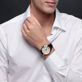  Shop Authentic Guess Exec Chronograph White Dial Brown Leather Strap Watch For Men - W0076G2 - Luxxuri