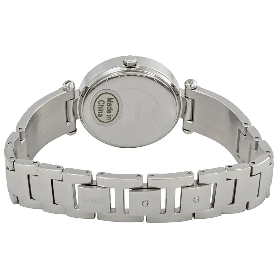  Shop Authentic Guess Muse Quartz White Dial Silver Steel Strap Watch For Women - W1008l1 - Luxxuri