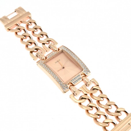  Shop Authentic Guess Mod Heavy Metal Diamonds Rose Gold Dial Rose Gold Steel Strap Watch for Women - W0072L3 - Luxxuri