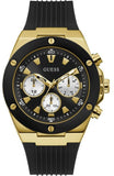  Shop Authentic Guess Poseidon Chronograph Black Dial Black Rubber Strap Watch for Men - GW0057G1 - Luxxuri