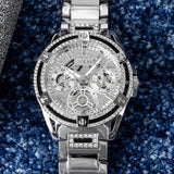  Shop Authentic Guess Queen Quartz Silver Dial Silver Steel Strap Watch For Women - GW0464L1 - Luxxuri