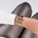  Shop Authentic Guess Queen Multifunction Rose Gold Dial Rose Gold Steel Strap Watch For Women - GW0464L3 - Luxxuri