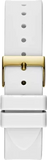  Shop Authentic Guess Queen Quartz Gold Dial White Silicone Strap Watch For Women - GW0536L2 - Luxxuri