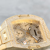  Shop Authentic Guess Raven Diamonds Gold Dial Gold Steel Strap Watch for Women - GW0104L2 - Luxxuri