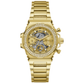  Shop Authentic Guess Fusion Chronograph Gold Dial Gold Steel Strap Watch for Women - GW0552L2 - Luxxuri