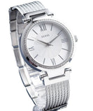  Shop Authentic Guess Soho Silver DIal Stainless Steel Mesh Bracelet Watch For Women - W0638L1 - Luxxuri