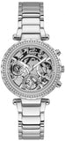  Shop Authentic Guess Solstice Diamonds Silver Dial Silver Steel Strap Watch for Women - GW0403L1 - Luxxuri