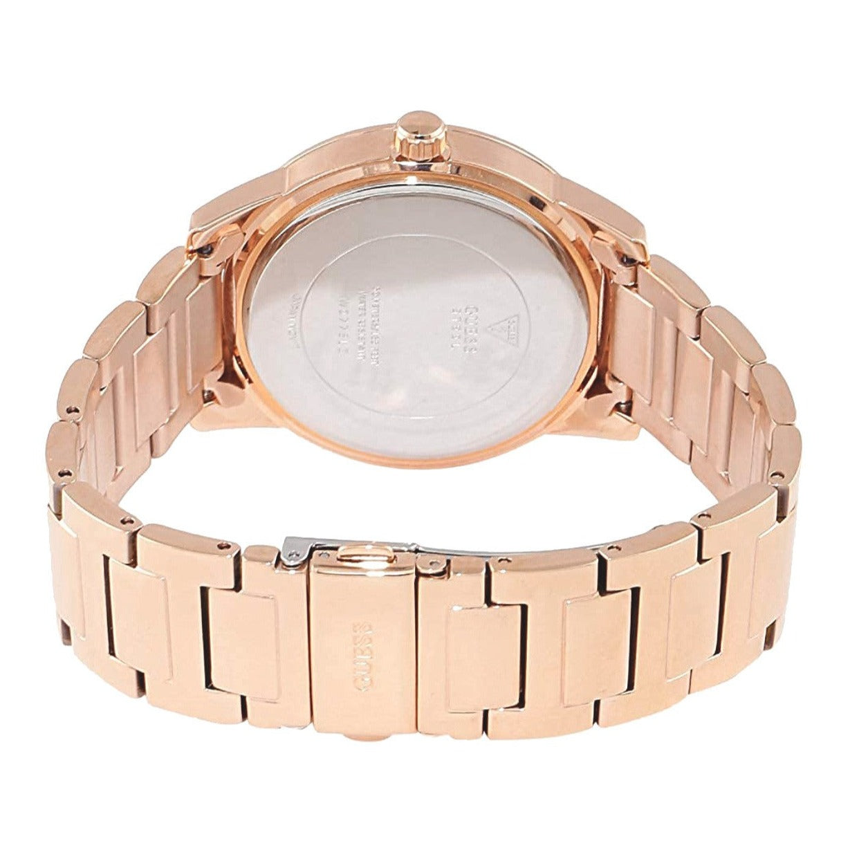  Shop Authentic Guess Studio Rose Gold Dial Rose Gold Steel Strap Watch For Women - W0778L3 - Luxxuri