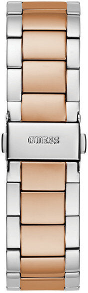  Shop Authentic Guess Sunray Multifunction Crystals Silver Dial Two Tone Steel Strap Watch For Women - GW0616L3 - Luxxuri