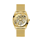  Shop Authentic Guess Tailor Multifunction Gold Dial Gold Mesh Bracelet Watch for Men - GW0368G2 - Luxxuri