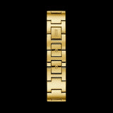  Shop Authentic Guess Tri Glitz Quartz Diamonds Gold Dial Gold Mesh Bracelet Watch For Women - W1142L2 - Luxxuri