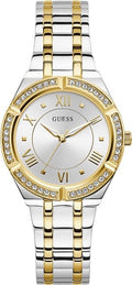  Shop Authentic Guess Cosmo Diamonds Silver Dial Two Tone Steel Strap Watch for Women - GW0033L4 - Luxxuri