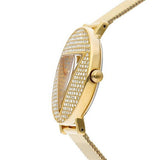 Shop Authentic Guess Iconic Diamonds Gold Dial Gold Mesh Bracelet Watch For Women - GW0477L2 - Luxxuri