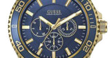  Shop Authentic Guess Chaser Multifunction Blue Dial Gold Steel Strap Watch for Men - W0172G5 - Luxxuri