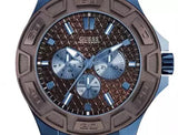  Shop Authentic Guess Force Quartz Brown Dial Brown Leather Strap Watch For Men - W0674G5 - Luxxuri