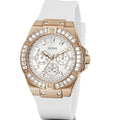  Shop Authentic Guess Venus Diamonds White Dial White Rubber Strap Watch for Women - GW0118L4 - Luxxuri