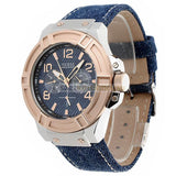  Shop Authentic Guess Rigor Analog Blue Dial Blue Denim Strap Watch For Men - W0040G6 - Luxxuri