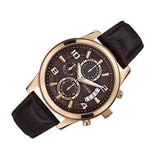  Shop Authentic Guess Exec Chronograph Brown Dial Brown Leather Strap Watch For Men - W0076G4 - Luxxuri
