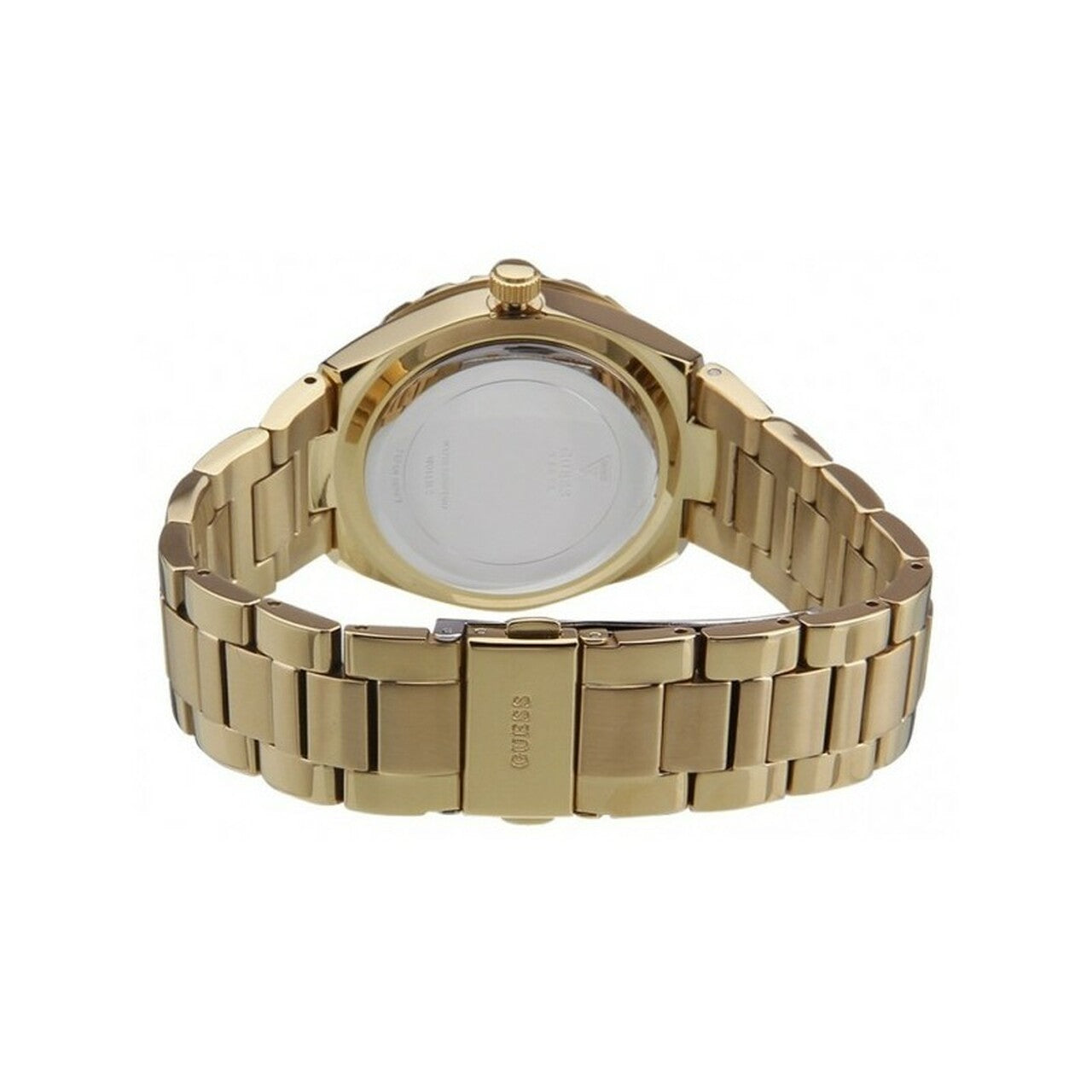  Shop Authentic Guess Viva Diamonds Gold Dial Gold Steel Strap Watch for Women - W0111L2 - Luxxuri