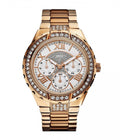 Shop Authentic Guess Viva Diamonds White Dial Rose Gold Steel Strap Watch for Women - W0111L3 - Luxxuri