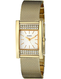  Shop Authentic Guess Nouveau Diamonds Gold Dial Gold Mesh Bracelet Watch for Women - W0127L2 - Luxxuri