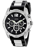  Shop Authentic Guess Intrepid Chronograph Black Dial Two Tone Steel Strap Watch for Men - W0167G1 - Luxxuri