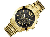  Shop Authentic Guess Optic Multifunction Black Dial Gold Steel Strap Watch for Men - W0193G1 - Luxxuri