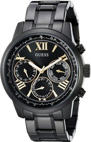  Shop Authentic Guess Classic Multi-Function Black Dial Black Steel Strap Watch For Women - W0330L15 - Luxxuri