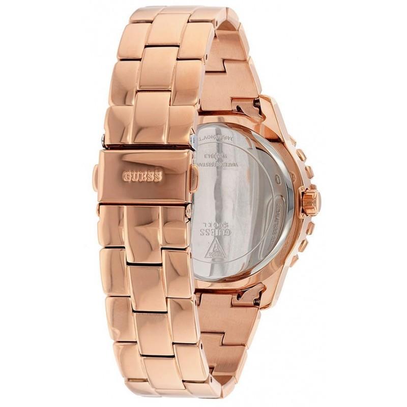  Shop Authentic Guess Dazzler Diamonds Silver Dial Rose Gold Steel Strap Watch for Women - W0335L3 - Luxxuri
