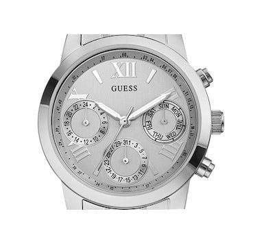  Shop Authentic Guess Mini Sunrise Silver Dial Silver Steel Strap Watch For Women - W0448L1 - Luxxuri