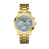  Shop Authentic Guess Mini Sunrise Quartz Blue Dial Gold Steel Strap Watch For Women - W0448L6 - Luxxuri