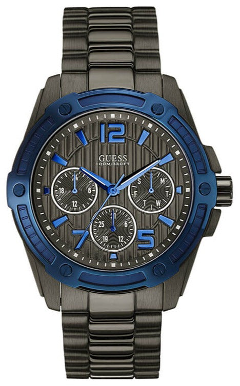  Shop Authentic Guess Flagship Multifunction Chronograph Grey Dial Grey Steel Strap Watch for Men - W0601G1 - Luxxuri