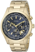  Shop Authentic Guess Multifunction Black Dial Gold Steel Strap Watch for Men  - W0602G1 - Luxxuri