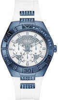  Shop Authentic Guess Luna Diamonds White Dial White Rubber Strap Watch for Women - W0653L2 - Luxxuri