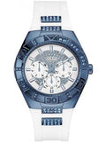 Shop Authentic Guess Luna Diamonds White Dial White Rubber Strap Watch for Women - W0653L2 - Luxxuri