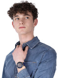 Guess Force Blue & Rose Gold Dial Blue Silicone Strap Watch For Men - W0674G2