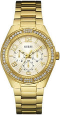  Shop Authentic Guess Luna Diamonds White Dial Gold Steel Strap Watch for Women - W0729L2 - Luxxuri