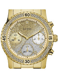  Shop Authentic Guess Confetti Diamonds Silver Dial Gold Steel Strap Watch for Women - W0774L5 - Luxxuri