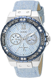  Shop Authentic Guess Limelight Quartz Blue Dial Blue Leather Strap Watch For Men - W0775l1 - Luxxuri