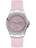  Shop Authentic Guess Limelight Quartz Diamonds Pink Dial Pink Denim Strap Watch For Women - W0775l15 - Luxxuri