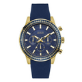 Shop Authentic Guess Fuel Chronograph Blue Dial Blue Rubber Strap Watch for Men - W0802G2 - Luxxuri