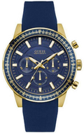  Shop Authentic Guess Fuel Chronograph Blue Dial Blue Rubber Strap Watch for Men - W0802G2 - Luxxuri