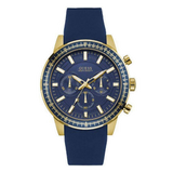  Shop Authentic Guess Fuel Chronograph Blue Dial Blue Rubber Strap Watch for Men - W0802G2 - Luxxuri