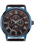  Shop Authentic Guess Delancy Analog Brown Dial Brown Leather Strap Watch For Men - W0870G3 - Luxxuri
