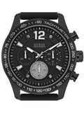  Shop Authentic Guess Fleet Chronograph Black Dial Black Rubber Strap Watch for Men - W0971G1 - Luxxuri
