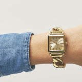  Shop Authentic Guess Vanity Gold Dial Gold Steel Strap Watch for Women - W1029L2 - Luxxuri