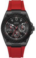  Shop Authentic Guess Legacy Black Dial Red Silicone Strap Watch for Men - W1049G6 - Luxxuri