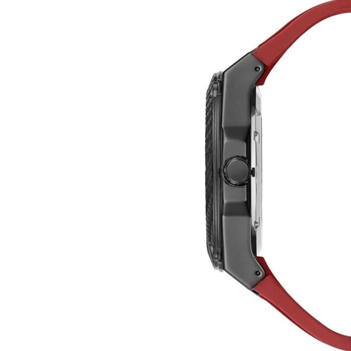  Shop Authentic Guess Legacy Black Dial Red Silicone Strap Watch for Men - W1049G6 - Luxxuri